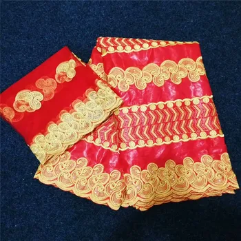 

Nigerian Lace fabrics bazin riche getzner high quality african bazin riche getzner brode bazin brode Women lace dress 3L11-31