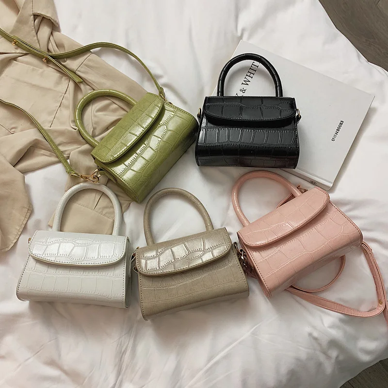  Crocodile Pattern Crossbody Bags For Women 2020 Small Chain Handbag small bag PU Leather Hand Bag L - 33004426425