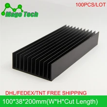 Светодиодный алюминиевый радиатор в виде пластины растут свет радиатор охлаждение Охладитель Fit транзистор IC теплопроводность светодиодный радиатор Электроника