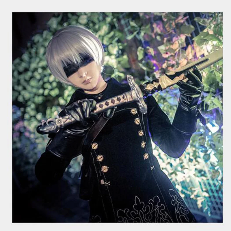 Классный 9 S Косплей NieR Automatas костюм йорха № 9 Тип S Черная форма Nier Косплей Набор 9 S одежда+ ожерелье+ рюкзак для мужчин