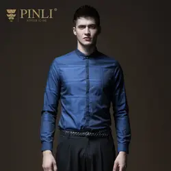 Blusas Для мужчин рубашка реального Pinli продукт, сделанный Осень Новый Для мужчин культивировать нравственность вечерние Led базовый слой