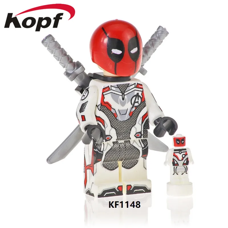 

KF1148 Single Sale The Avengers 4 Spider-Man Venom Black Panther Deadpool Hulk Building Blocks Bricks Figures For Kids Toys