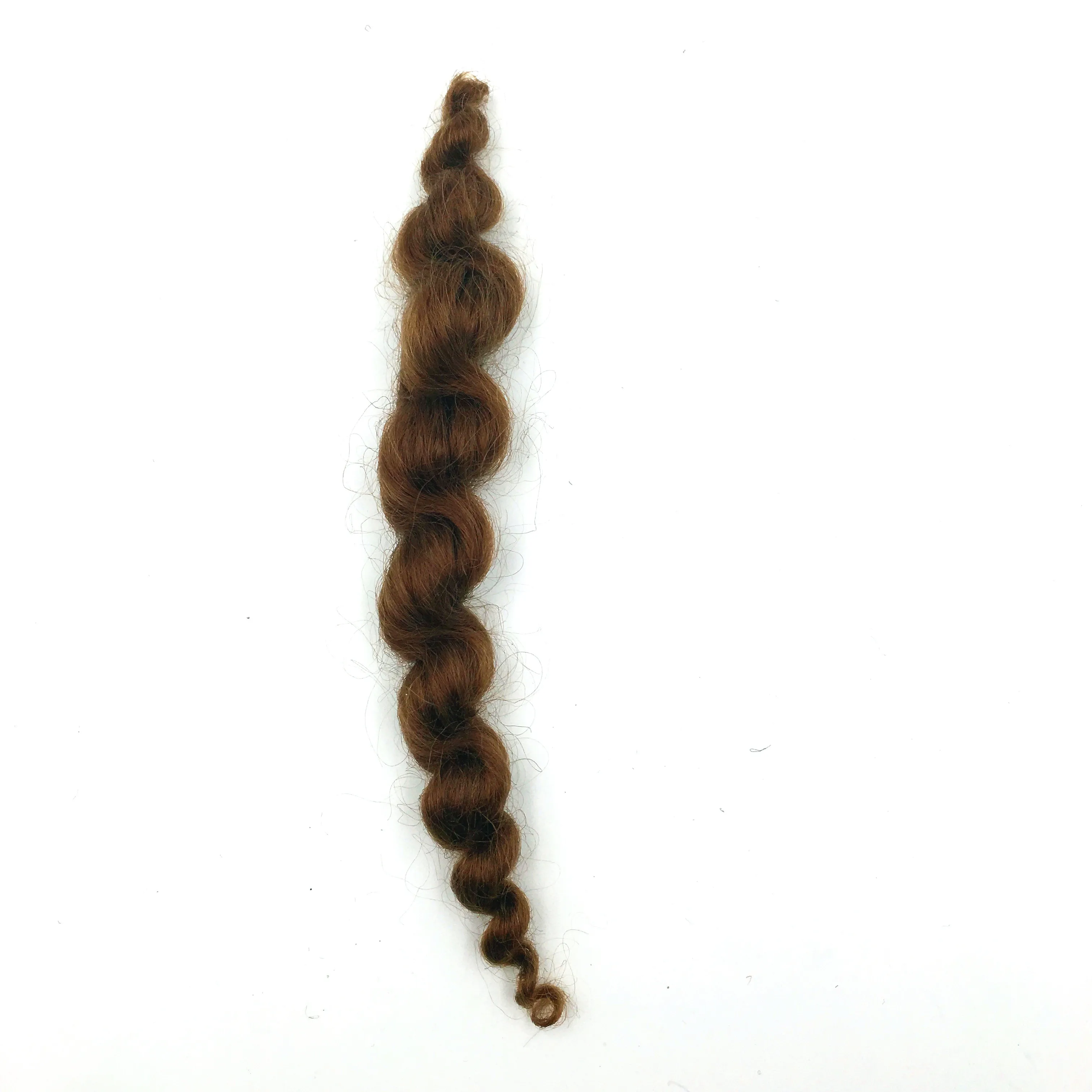 reborn doll supplies premium curly dark brown mohair 20g
