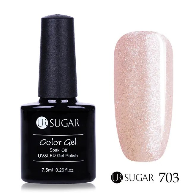 Ur Sugar песочный сахарный гель, цветной градиентный Гель-лак для ногтей, блестящий УФ-Гель-лак, 7,5 мл, замачиваемый светодиодный Гель-лак для дизайна ногтей - Цвет: 703