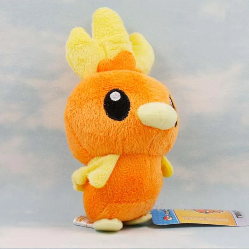 

16cm Torchic standing Doll anime Plush Stuffed Toys yellow cute lifelike christmas gift for kids