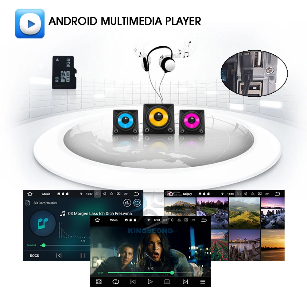 Android 7.1 стерео dab CD GPS спутниковой навигации Автомобильный мультимедийный