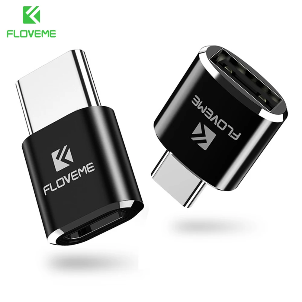 FLOVEME USB 2,0-type C OTG концентратор адаптер Micro USB мама-type-C папа для samsung S8 Note8 Xiaomi телефон конвертер адаптер