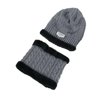 

#4 DROPSHIP 2018 NEW HOT Fashion Men Winter Warm Fleece Camping Hat Beanie Baggy Wool Ski Cap + Scarf Freeship