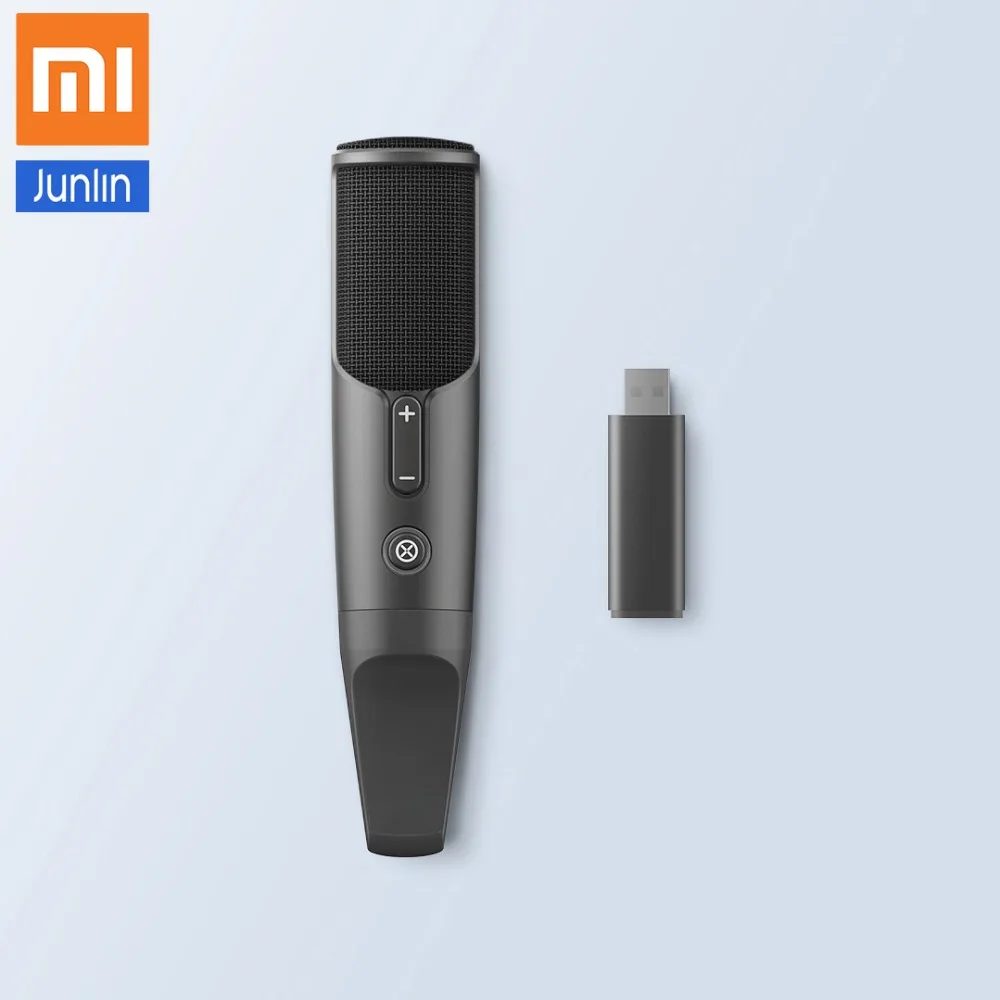 

Xiaomi JUNLIN Intelligent Wireless Microphone Singing Recording Monitoring Condenser Microphone for TV, karaoke, Mobile Phone