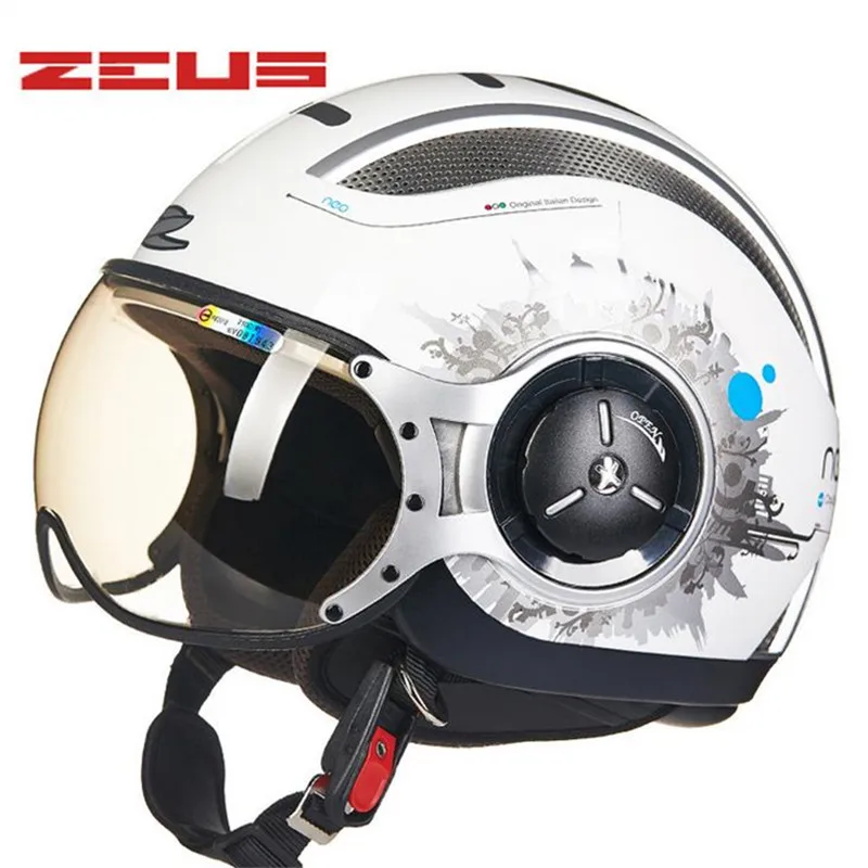 ZEUS тайваньский мотоциклетный шлем motocorss jet retro3/4 half helmet218C