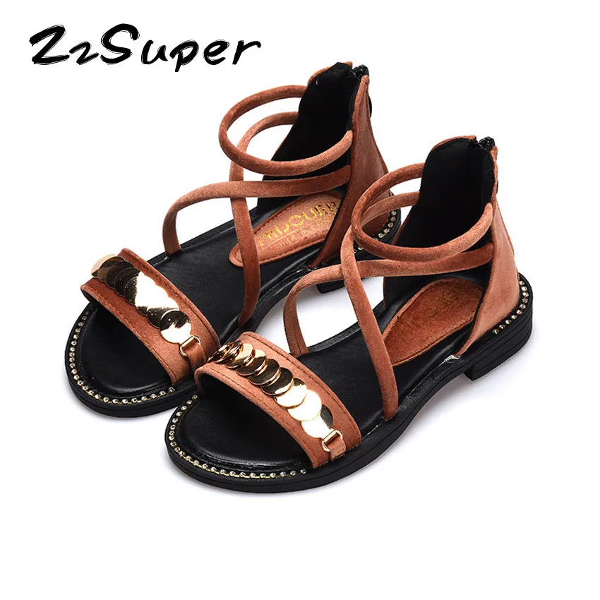 flat sequin sandals