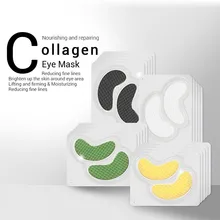 

24K Gold Collagen Crystal Eye Mask Gold Mesh Collagen Eye Mask For Dark Circle Anti-Aging Wrinkles Firming Skin Care