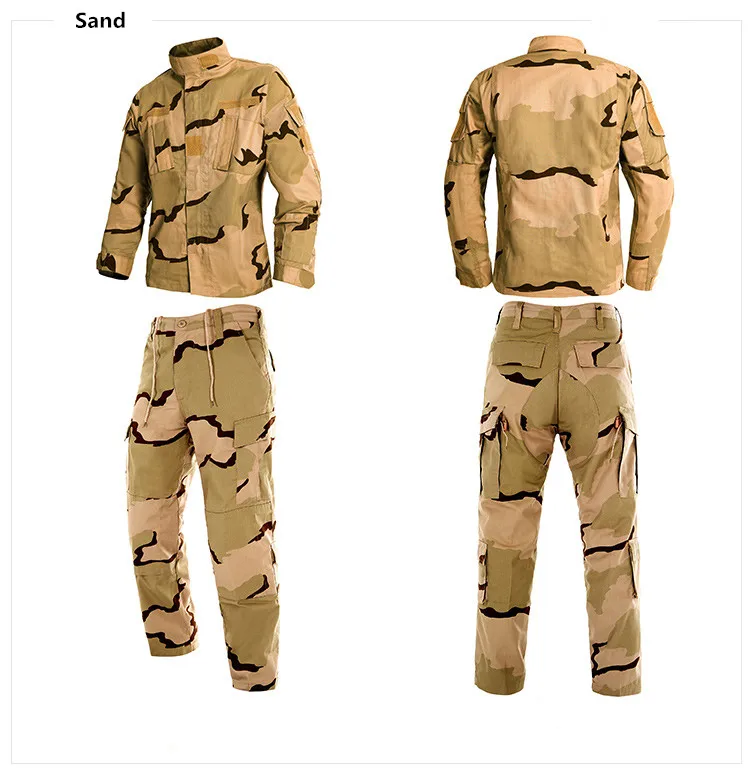 Мультикам черная Военная Униформа Камуфляжный костюм Tatico тактический военный камуфляж страйкбол пейнтбол оборудование куртка+ брюки 2XL - Цвет: Sand