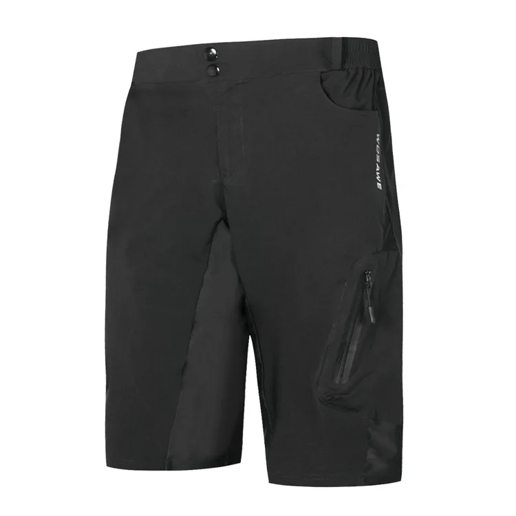Черные велосипедные шорты, мужские спортивные шорты для езды на открытом воздухе, дышащие водонепроницаемые шорты для горного велосипеда, S-2XL