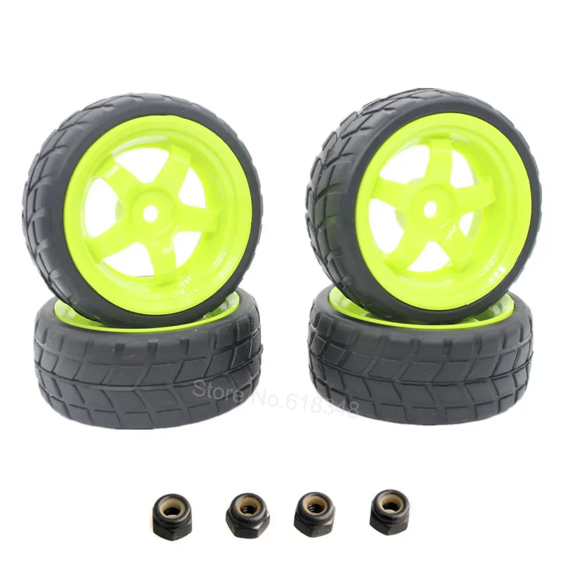 4pcs RC Tires 1 10 On Road Car Plastic Wheels 26mm Foam Insert For HSP HPI