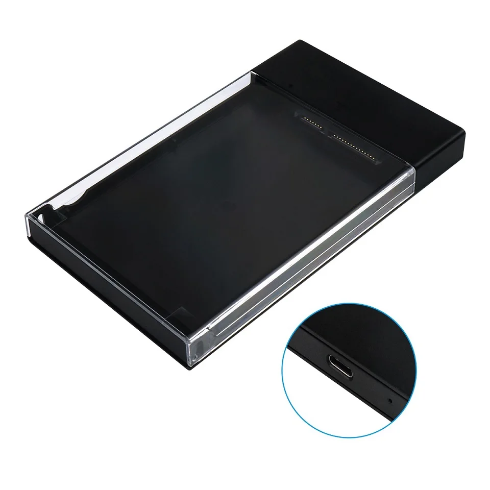 Hd Box HDD жесткий диск Внешний корпус HDD прозрачный чехол без инструментов 5 Гбит/с Поддержка 2 ТБ