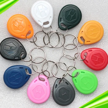 

1000pcs EM4305 Badge Duplicator Copy 125khz RFID Tag llaveros llavero Porta Chave Card Sticker Key Fob Token Ring