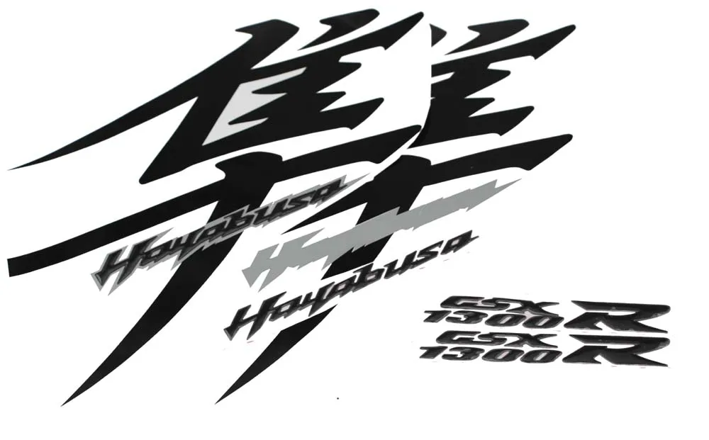 KODASKIN Для HAYABUSA GSXR1300 1997 2007 2008 2014 Полные наклейки Raise 3D эмблема весь черный|hayabusa