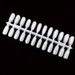 240 - Piece Nail Art Tips Set - Transparent & Black Full Card Display for Acrylic & UV Gel Manicures (Clear)