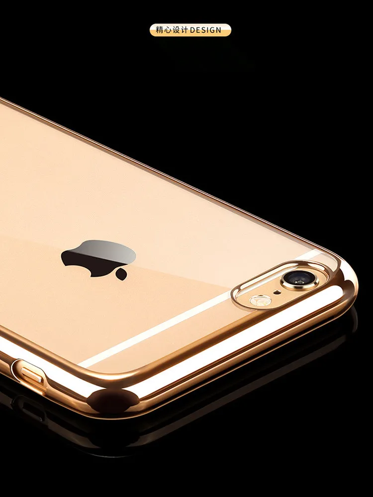 300 шт./лот Роскошный чехол для iPhone X 8 7 6 6splus 6 Plus 7 Plus 8 плюс 5S сзади чехол Ультратонкий Силиконовый ТПУ сотовый телефон В виде ракушки DHL