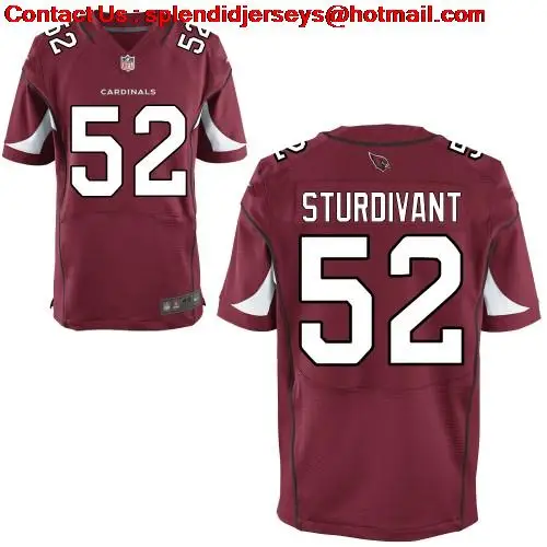 Arizona #52 Quan Sturdivant Elite RED WHITE BLACK Jersey American Football Jerseys Embroidery logos MIX ORDER Free Shipping | Спорт и