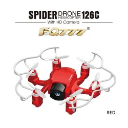 FQ777 126C Mini Дрон spider 2,4G RC Hexacopter 6 оси гироскопа 3D рулон один ключ Return двойной режим 4CH с HD Камера