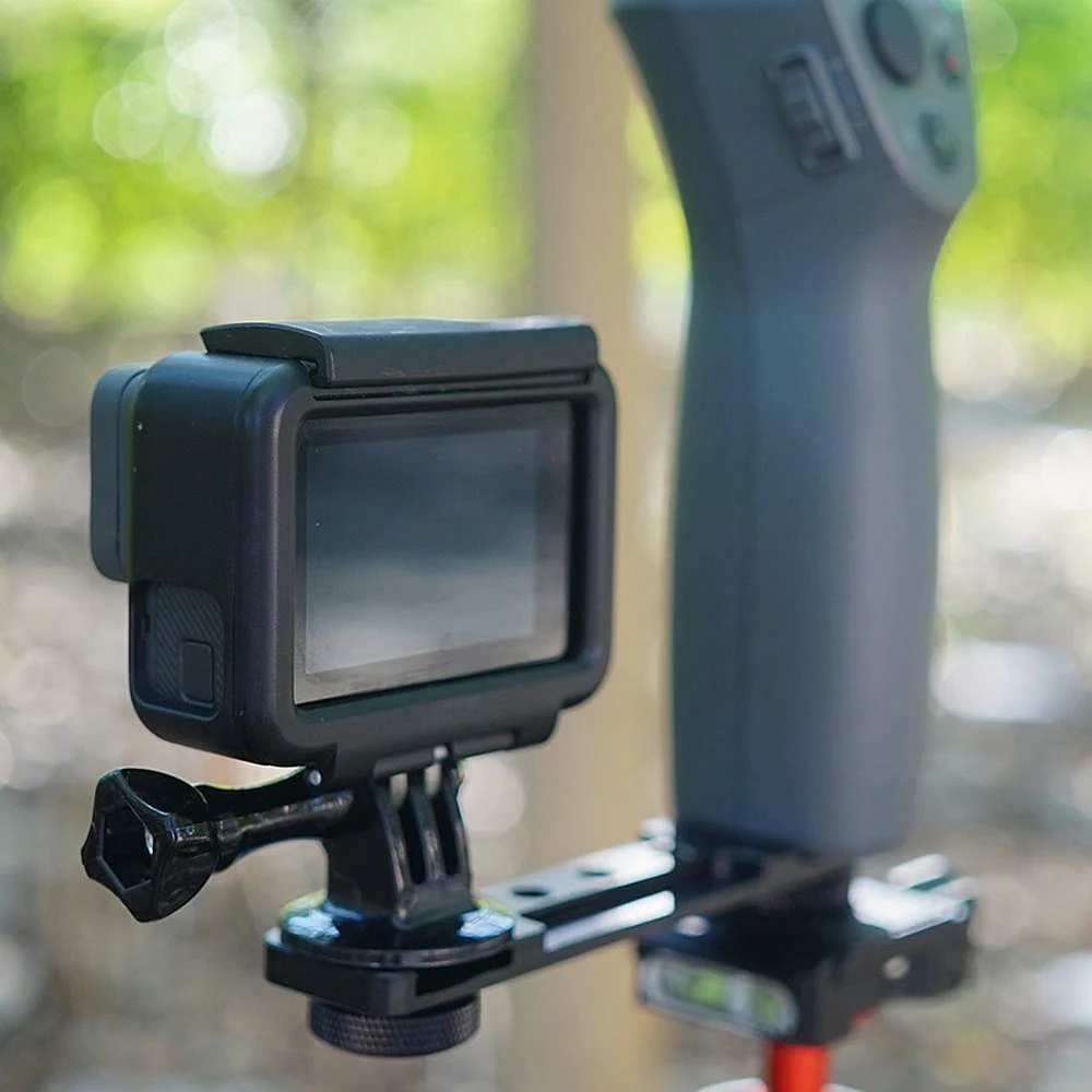 Кронштейн Черная Камера с горячим башмаком для Zhiyun Smooth Q4/3/Osmo Mobile 1 2 Up