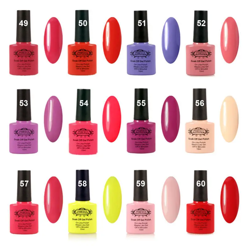 nail gel polish perfect summer soak off led uv nail gel 4 colors 1