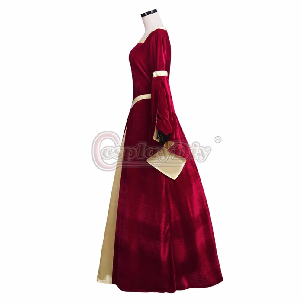 CosplayDiy индивидуальный заказ средневековой Велет красный и желтый великолепные французские кружева рукава платье для взрослых Необычные Хэллоуин платье