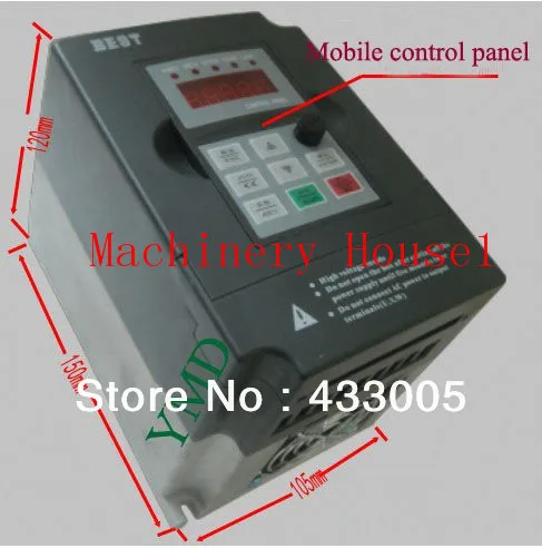 

New 1pcs Variable frequency drive power router inverter 1.5KW converter CNC engraving and milling machine commom use