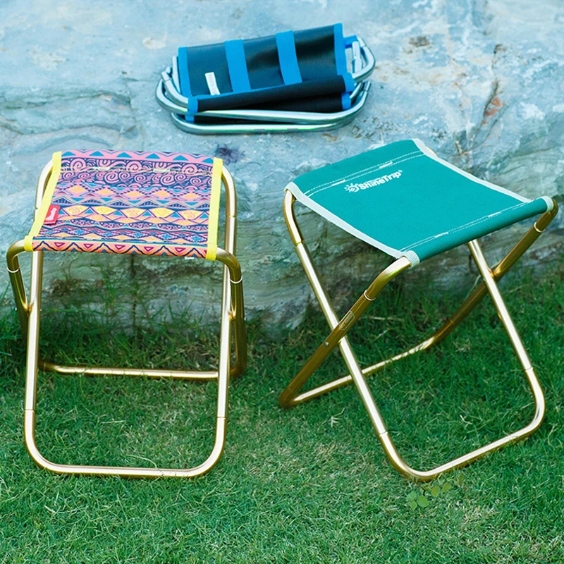 

Portable Folding Chair Fishing Camping BBQ Bench Folding Extended Hiking Chair Garden Ultra Light Office Furniture Outdoor Chair