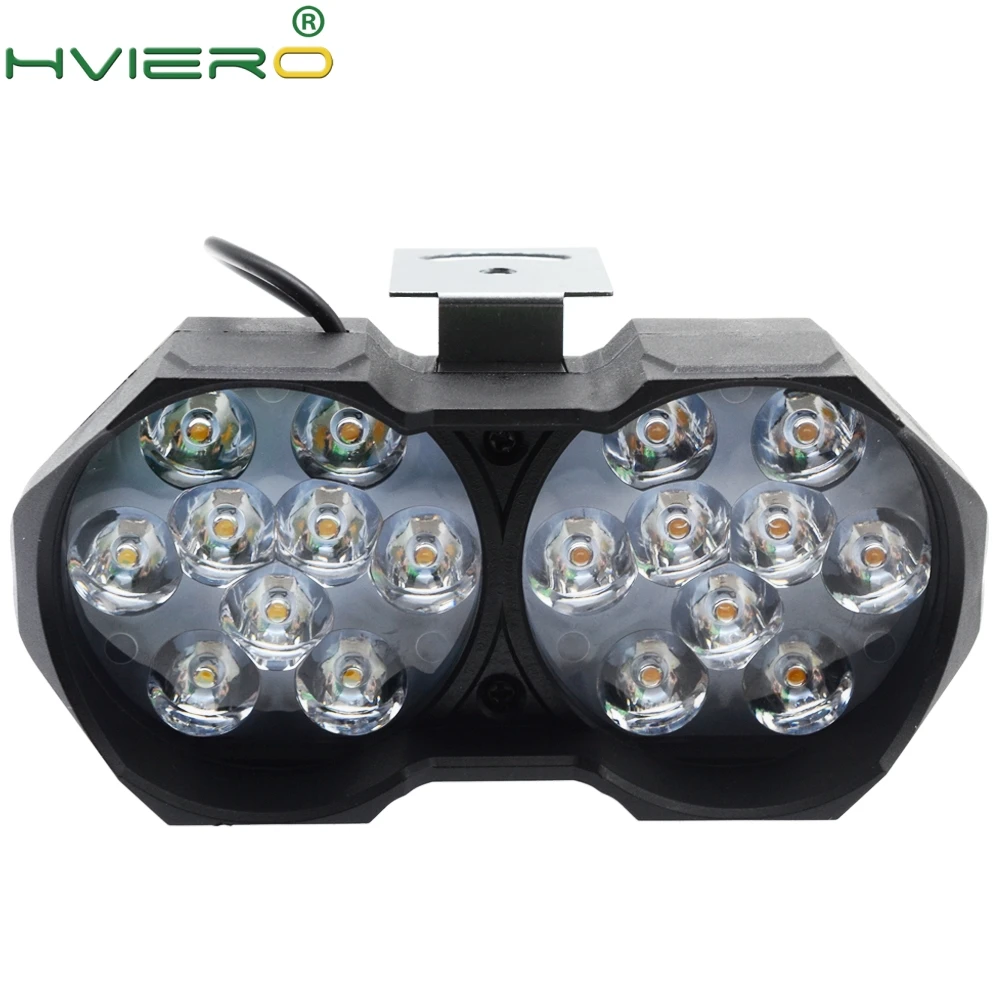 

Work Light 6/9/12/18 Led Super Bright High Power Motorcycle Headlight Scooter Led Light Fog Spot White Headlight DC 12V 24V