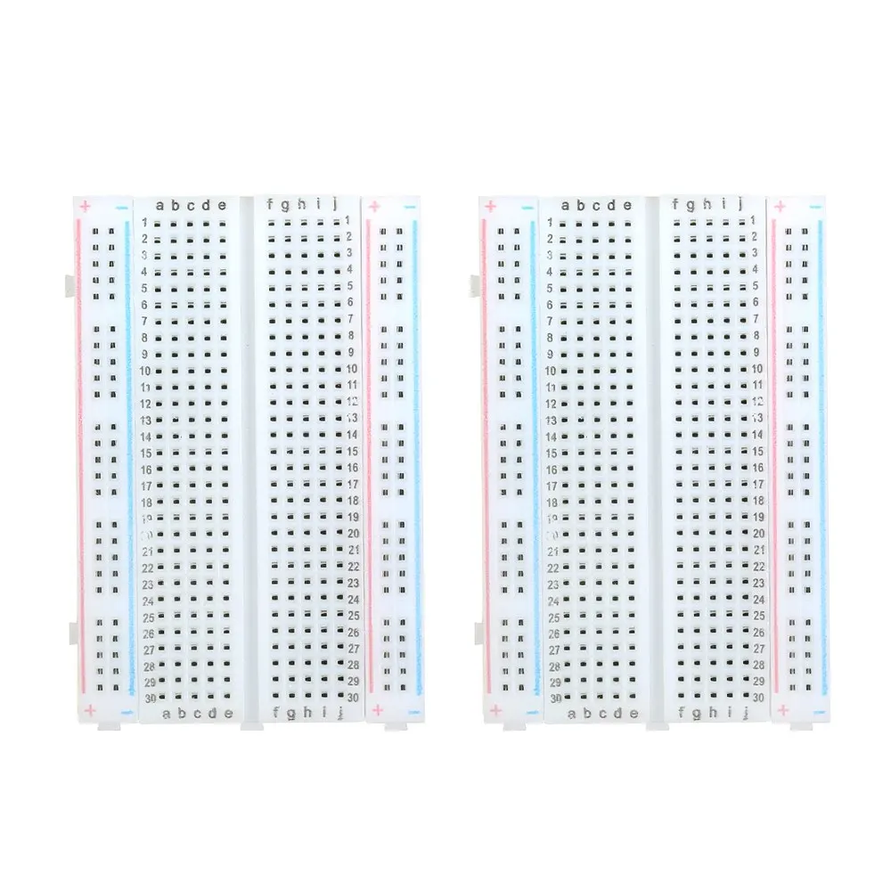Белый 2 шт. качество мини хлеб доска/Макет 400 отверстия PCB Solderless макетная плата прототип печатную плату для Arduino - Цвет: Белый