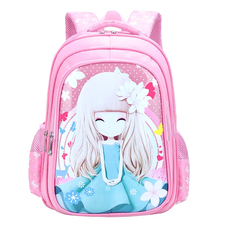 

2019 Children School Bag Girls Kids Satchel Primary school backpack princess Orthopedic Backpack schoolbag kids Mochila Infantil