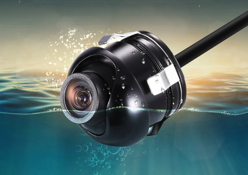 Водонепроницаемый заднего вида Камера 360 градусов Регулируемый CCD HD Ночное видение Авто Реверсивный резервного Камера для парковки монитор