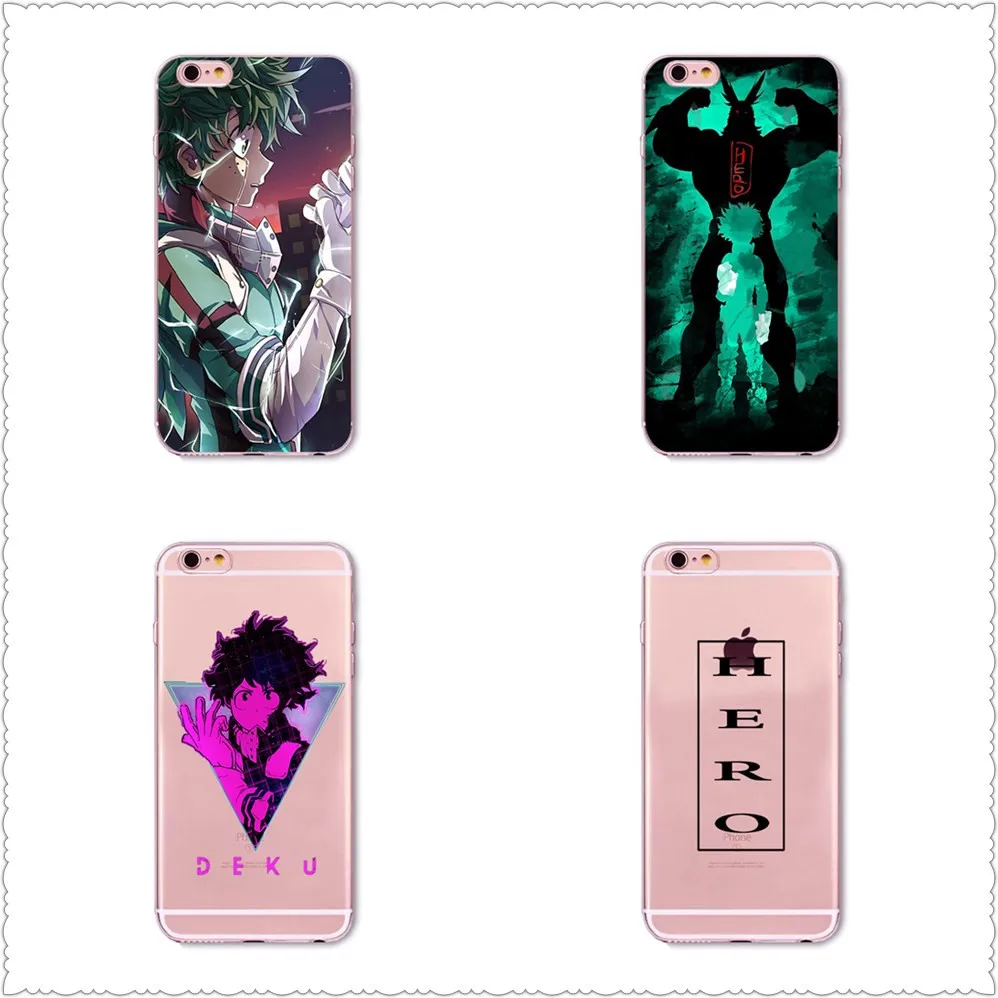 Anime My Hero Academia deku and bakugou Case For iPhone X XS Max XR 8 for SamsungS7 S8 S9 Silicone Phone Cover