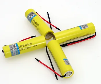 

4PCS/lot VariCore Original HE4 2500mAh Li-lon Battery 18650 3.7V Rechargeable batteries 20A, discharge+DIY Silica gel Cab