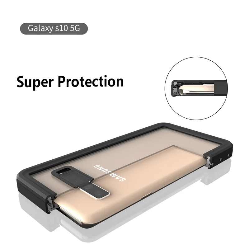 Водонепроницаемый IP68 чехол для samsung S10 5G S10plus Герметичные Чехлы наружного
