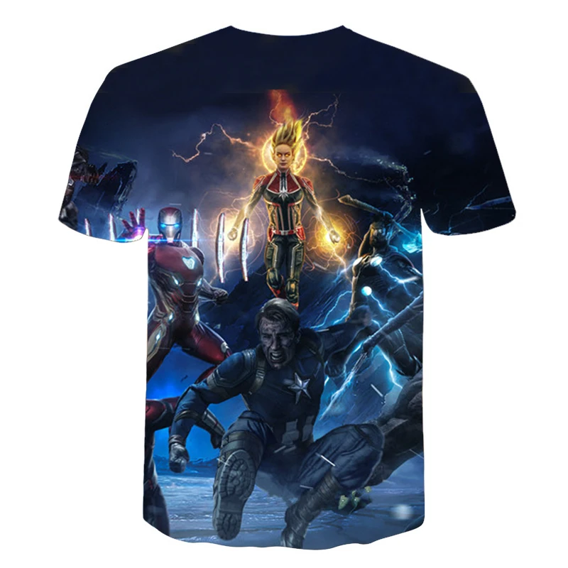 Cool Avengers T-Shirt - Endgame Infinity War Part - 3D Avengers 4 Tee Shirt - Iron Man Tony Stark Tshirt - Fashion Tops image 3