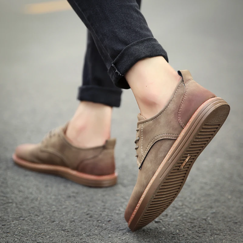 fashion leather casual shoes men comfortable leisure moccasins cheap dress male footwear work elegant boy oxford shoes for m (25)