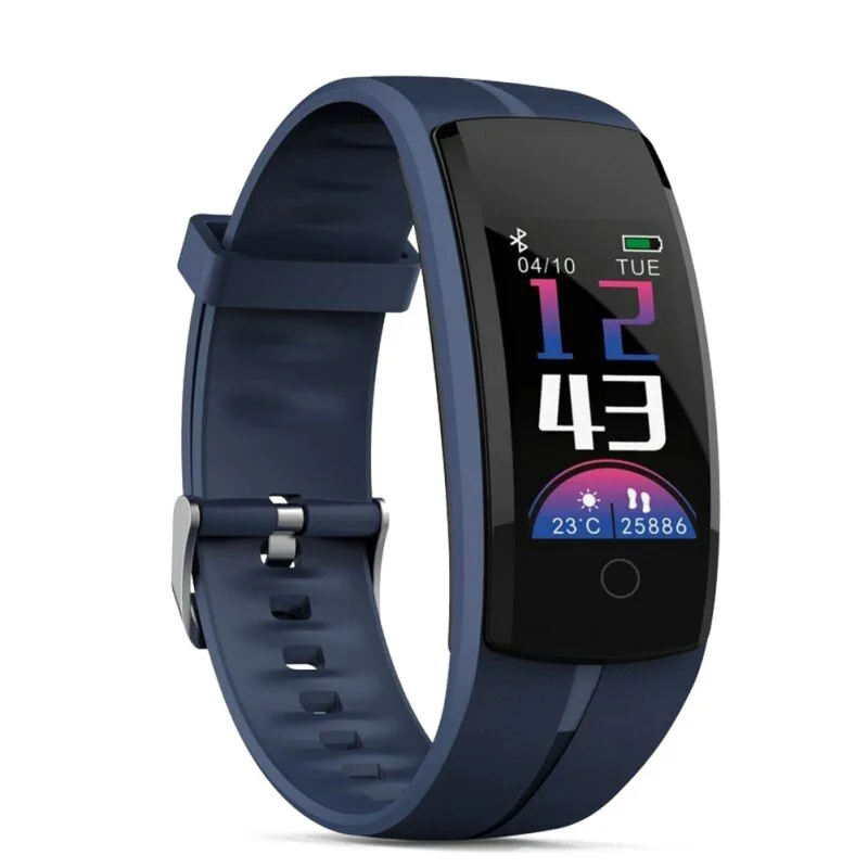 

QS100 Color Screen Smart Wristband Smart Watch Unisex Touch Sphygmomanometer Step Sports Wristband For ISO Android