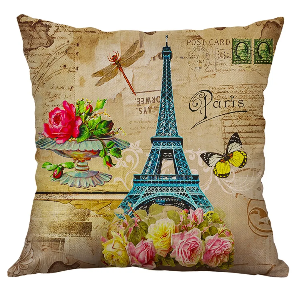Башня хлопок лен наволочка Диван Талия пледы домашний декор Housse de Coussin Funda Cojin 40*40