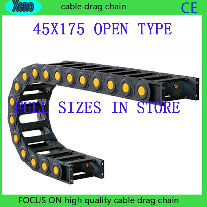 

45x175 1 Meters Bridge Type Plastic Cable Drag Chain Wire Carrier