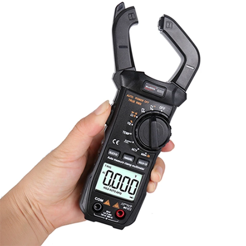 

WinAPEX 600A Digital Clamp Meter LCD AutoRange AC/DC Current Voltage Resistance Capacitance Square TEMP True RMS Test Flashlight