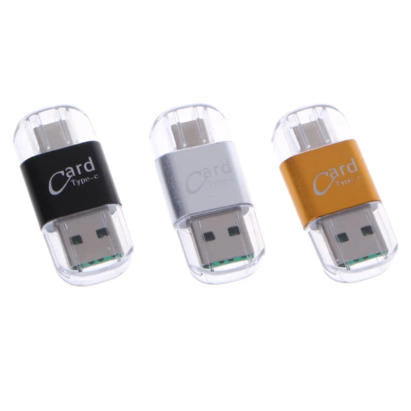 1 P c высококачественного алюминиевого сплава USB Type C OTG Micro SD/TF внешнее устройство чтения карт памяти, адаптер