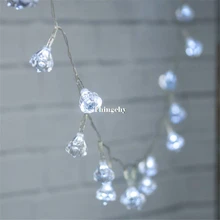 Luminaria 8 м 50 светодиодный Алмазный Глобус светодиодный гирлянды Звездная Фея огни для рождественского домашнего декора свадебные вечерние украшения Galrand