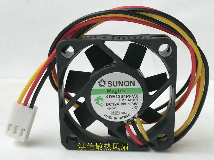 SUNON 4010 AC/DC 12V 1 8 W 40*40*10 мм KDE1204PFVX переключатель с 3-линии Вентилятор охлаждения |