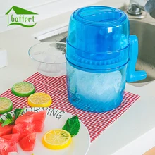 1.1л портативная ручка для вращения ручная мини мельница для льда машина для измельчения Мороженица кухонная техника для детей и семьи