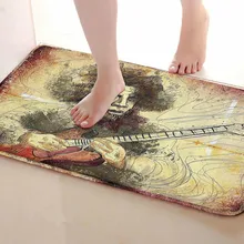 Гитарист Стиль Ванная комната Коврики, забавные Нескользящие Для ванной Коврики, Занавески для душа Интимные аксессуары, Коврики Чинг вашей душе Шторы