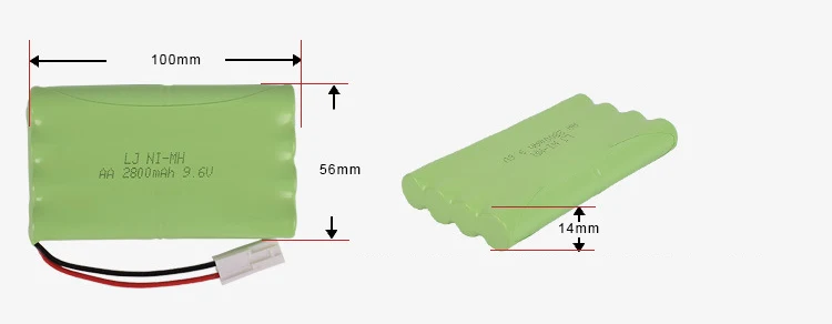 9,6 v 2800mah AA Ni-MH H батарея электрические игрушки дистанционный автомобиль корабль Робот перезаряжаемый